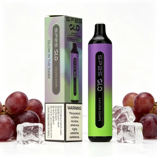 sp2s-glo-拋棄式電子煙-櫻花葡萄-7000口 sp2s glo 拋棄式電子煙 櫻花葡萄 7000口