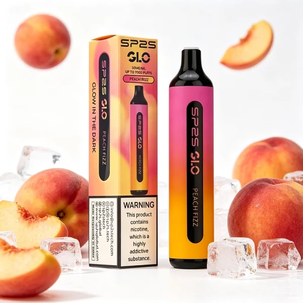 sp2s-glo-拋棄式電子煙-蜜桃氣泡-7000口 sp2s glo 拋棄式電子煙 蜜桃氣泡 7000口